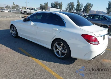 2017 Mercedes-Benz C 300 Sport из США, поврежденный, VIN 55SWF4JB9HU193938